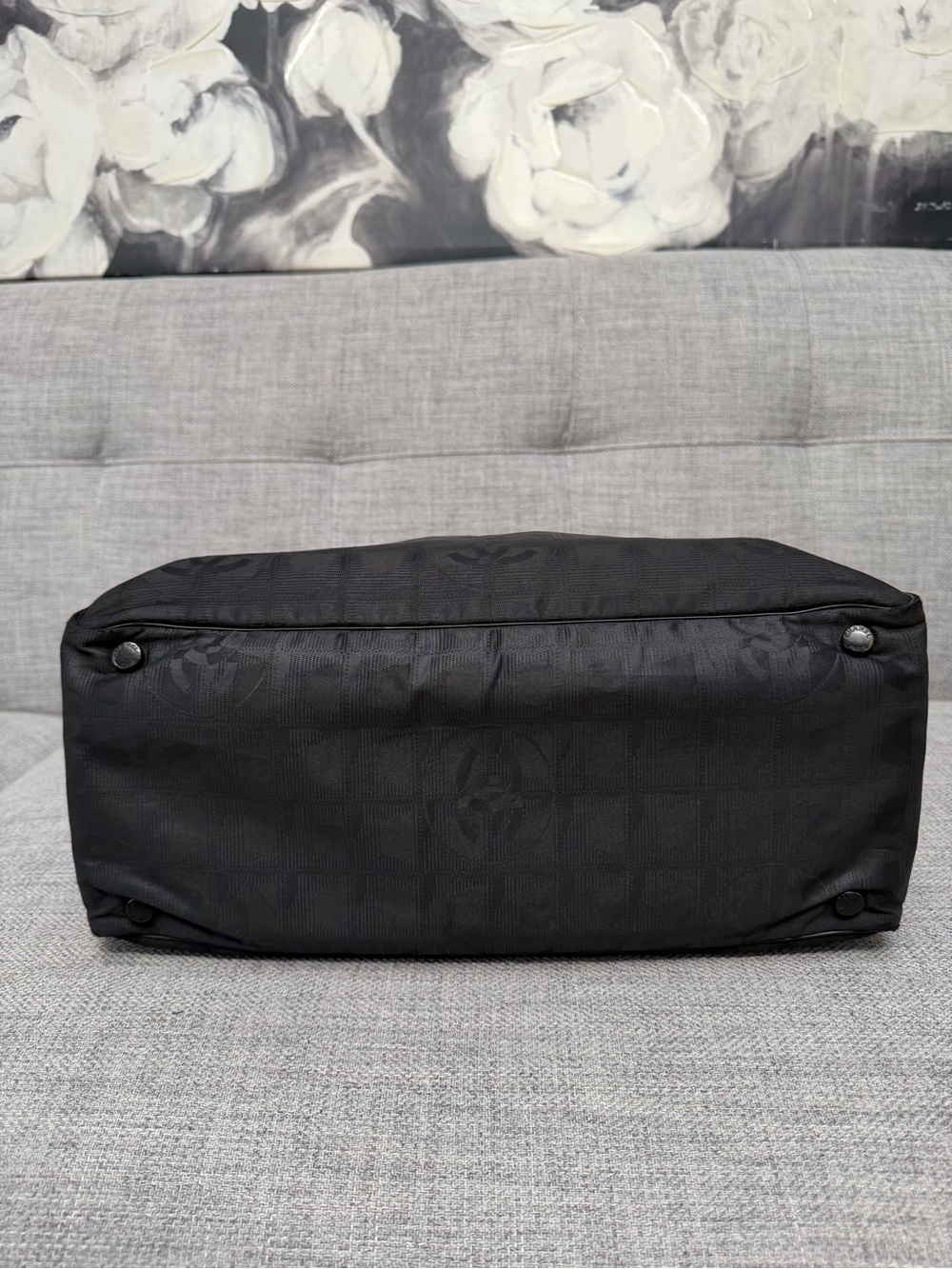 ✨CHANEL Black New Travel Line Tote Bag Authentic | Certificate of Authenticity - Picture 6 of 16